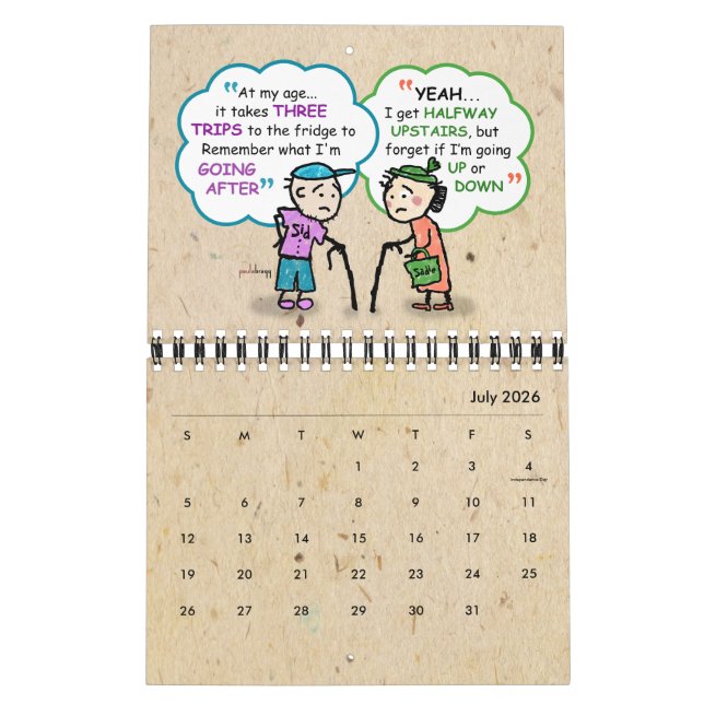 Calendrier Citations pour la retraite des aînés amusantes Vie (Jul 2026)