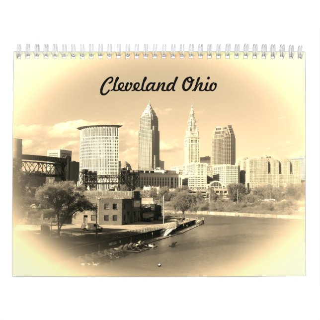 Calendrier Cleveland Ohio Sepia Calendar (Protection)