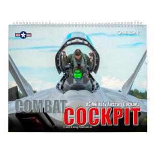 Calendrier COCKPIT DE COMBAT - Cocktails d'avions militaires 