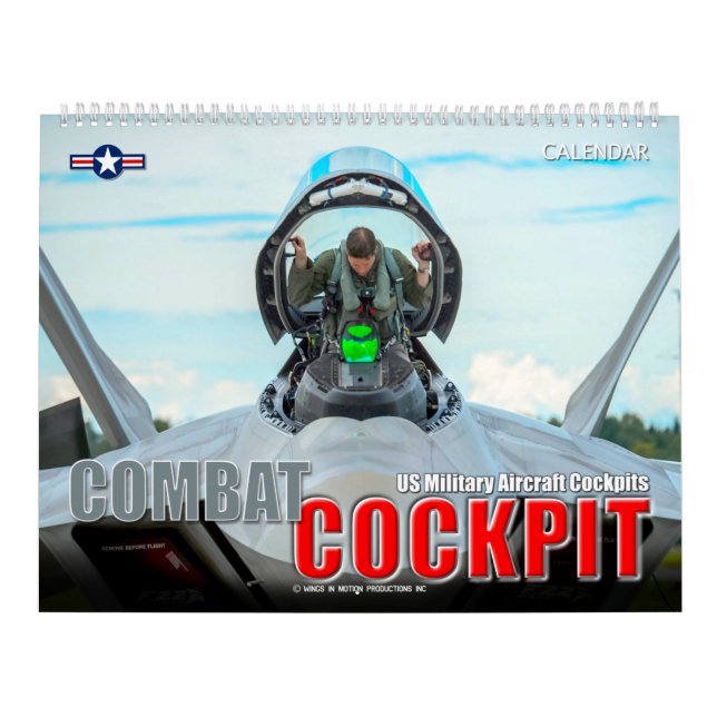 Calendrier COCKPIT DE COMBAT - Cocktails d'avions militaires  (Protection)