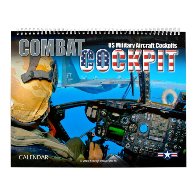 Calendrier COCKPIT DE COMBAT - Cocktails d'avions militaires  (Protection)