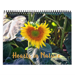 Calendrier Coeurs dans la photographie de la nature