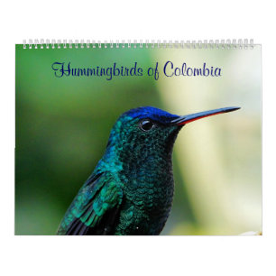 Calendrier Colibris de la Colombie