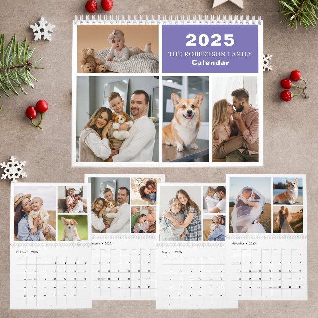 Calendrier Collage personnalisé Famille moderne - 40 Photo 20 (Créateur téléchargé)