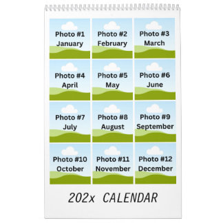 Calendrier Collage photo moderne simple Minimaliste Personnal