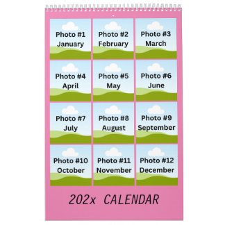 Calendrier Collage photo moderne simple minimaliste personnal
