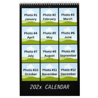 Calendrier Collage photo moderne simple Minimaliste Personnal