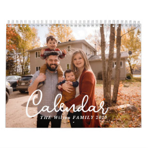 Calendrier Collage photo personnalisé simple 2025