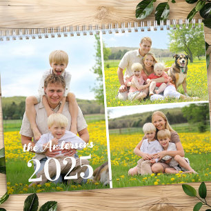 Calendrier Collage photo personnalisé simple 2026 mensuel