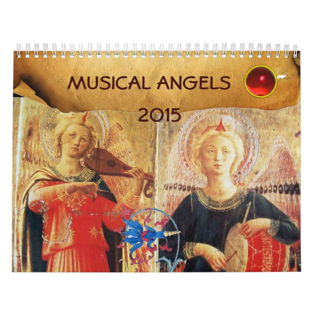 CALENDRIER COLLECTION D'ART FINE DES ANGES MUSICAUX 2015 (Protection)