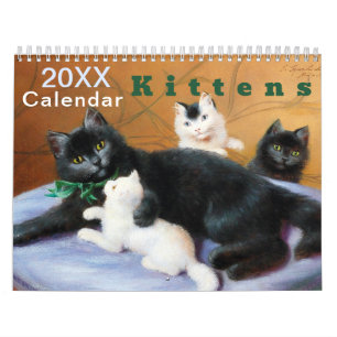 Calendrier Collection vintage de chatons mignons