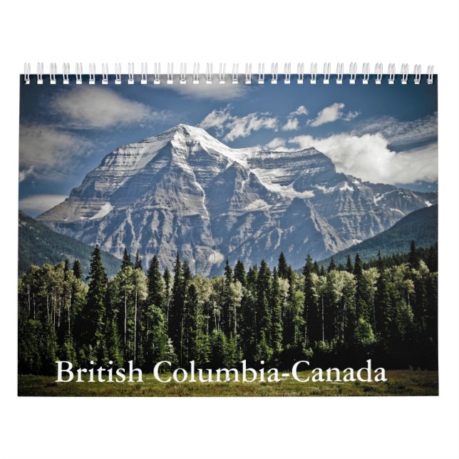 Calendrier Colombie-Britannique-Canada (Protection)