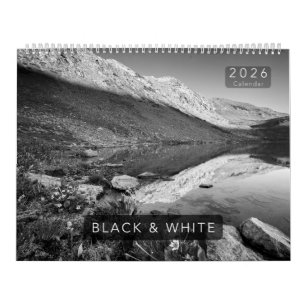 Calendrier Colorado Noir & Blanc 2026