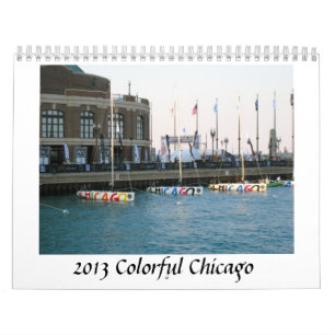 Calendrier coloré de Chicago 2013