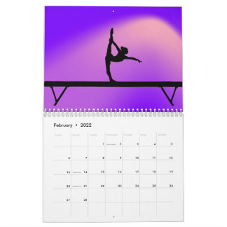CALENDRIER COLORÉ GYMNASTIQUE PERSONNALISÉ 2022.