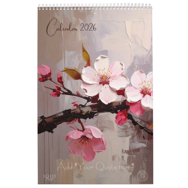 Calendrier Colorful Impasto Art Calendar (Protection)
