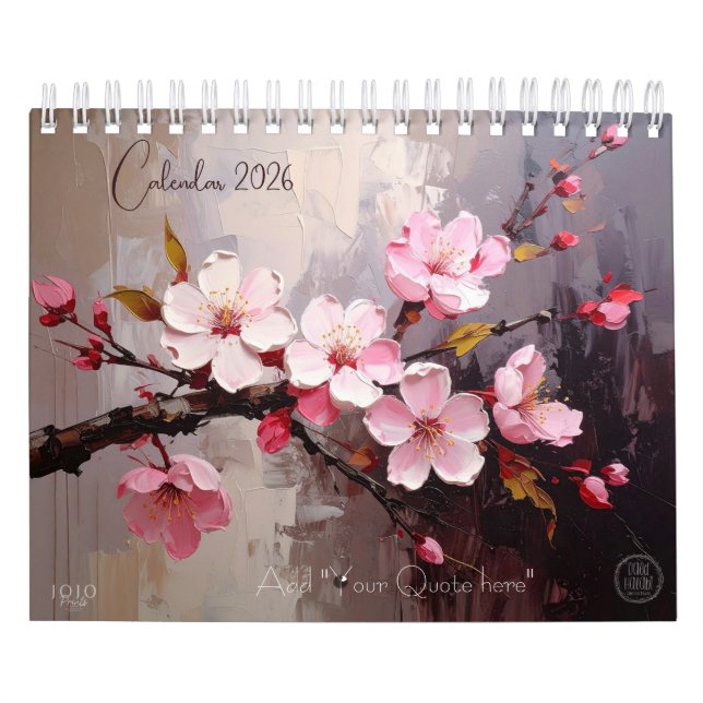 Calendrier Colorful Impasto Art Calendar (Protection)