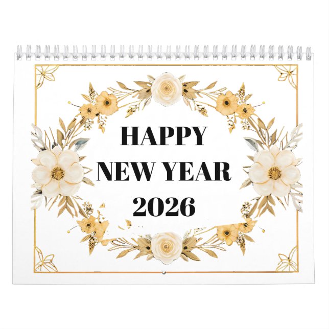 Calendrier Coloring Flowers Book Calendar 2026 (Protection)