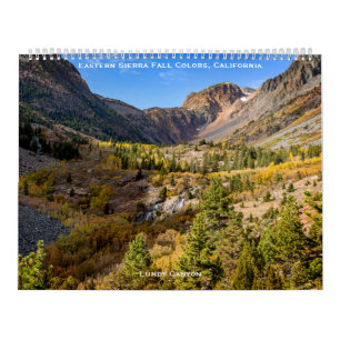 Calendrier Colors d'automne de la Sierra orientale, Californi