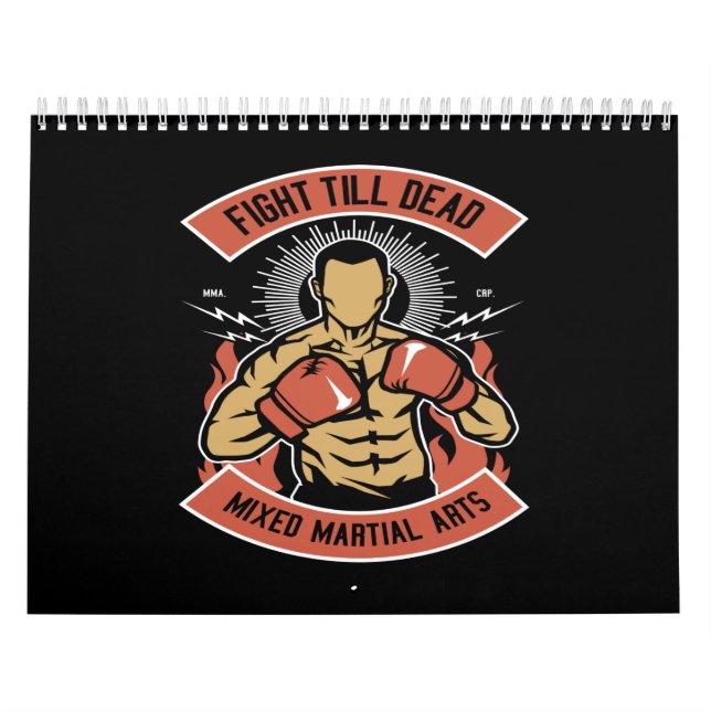 Calendrier combat jusqu'à mort mixte arts martiaux (Protection)
