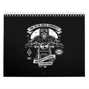 Calendrier communauté moto ride or die biker légende