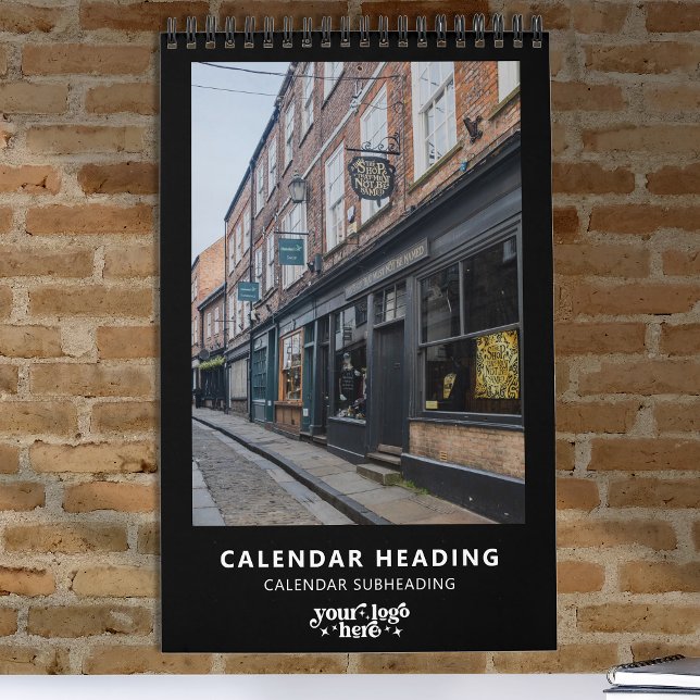 Calendrier Company Logo Simple Modern Minimalist Promotional  (Créateur téléchargé)