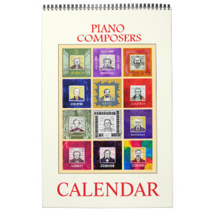 Calendrier Composants de piano