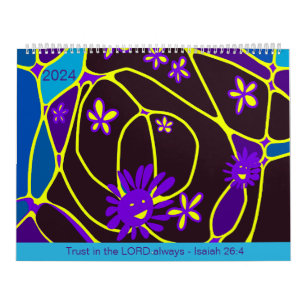 Calendrier Confiance En L'Éternel Toujours - Ésaïe 26:4 Calen