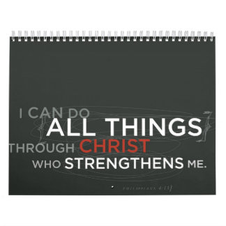 Calendrier contemporain d'art d'écriture sainte