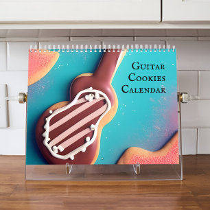 Calendrier Cookies de guitare 2026 pour fans de musique et de