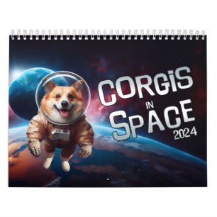 Calendrier Corgis dans l'espace