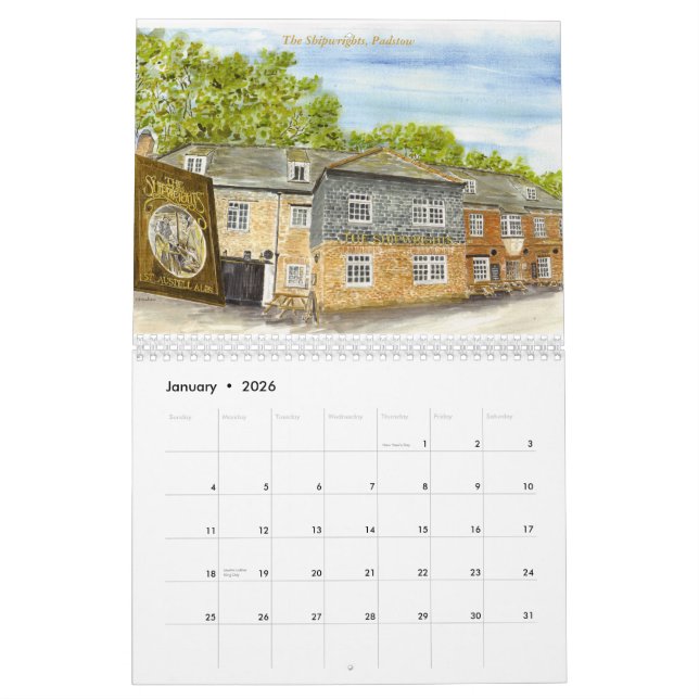 Calendrier "cornouaillais de Pubs et d'auberges" (Jan 2026)