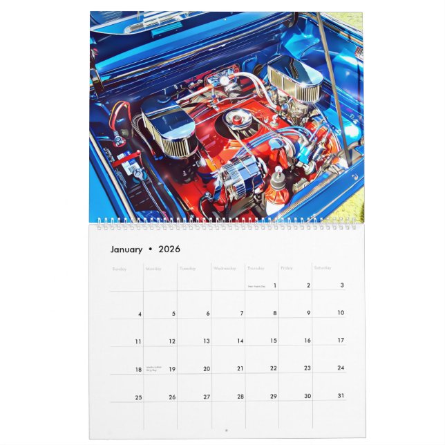 Calendrier Corvair de deux pages (Jan 2026)