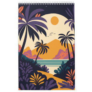 Calendrier Coucher de soleil coloré