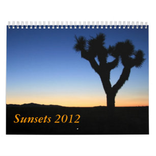 Calendrier Couchers du soleil 2012