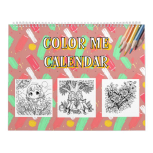 Calendrier Couleur   Coloration amusante pour adultes