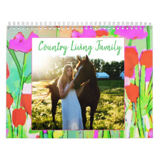 Calendrier County Living with Family and Style Calendar