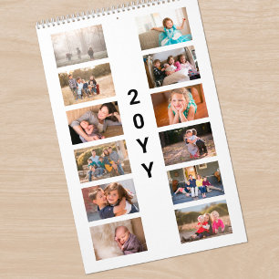 Calendrier Couverture blanche pour photo moderne