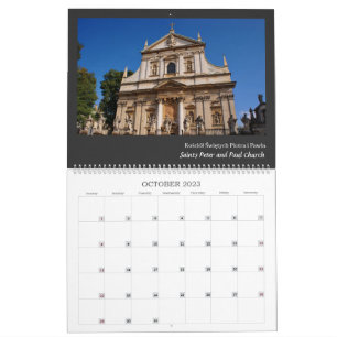 Calendrier Cracovie, Pologne