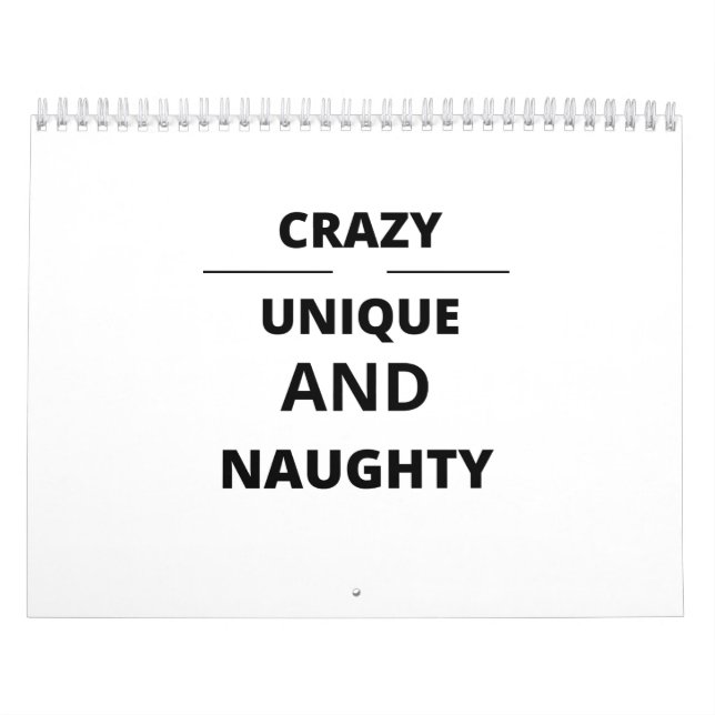 CALENDRIER CRAZY UNIQUE ET NAUGHTY (Protection)