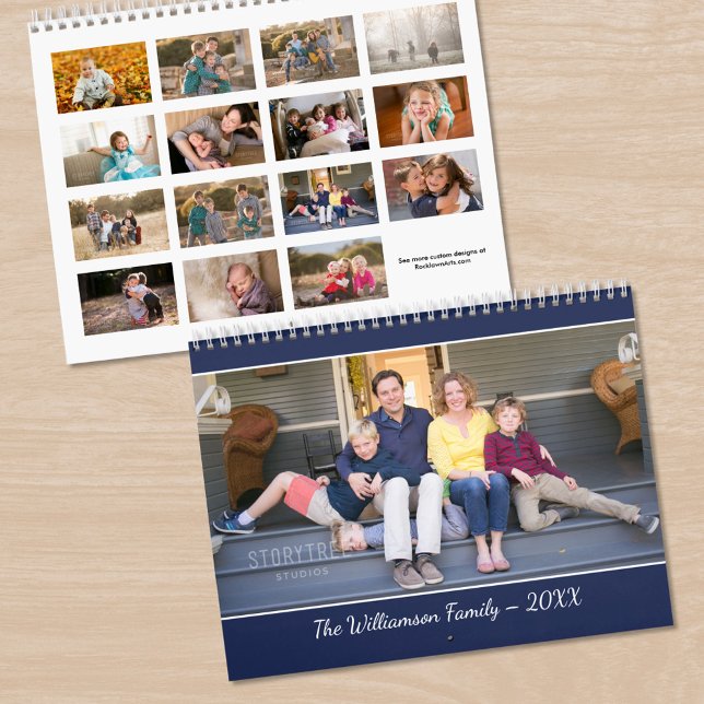 Calendrier Create Your Own Modern 15 Month Photo (Create Your Own Modern 15 Month Photo Calendar, front/back)