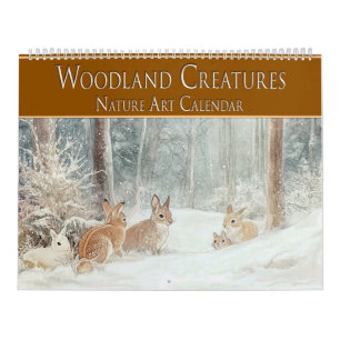 Calendrier Créatures boisées : Art de la nature