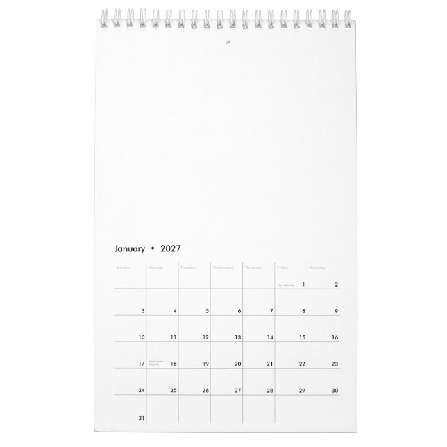 Calendrier Créez votre propre (Jan 2027)