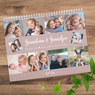 Calendrier Créez votre propre famille de photos Script modern