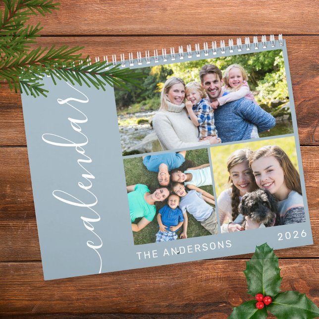 Calendrier Créez votre propre minimum de 3 photos Collage Scr (Créateur téléchargé)
