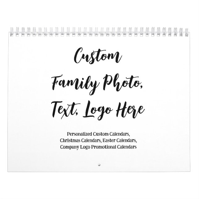 Calendrier Créez votre propre photo de famille personnalisée (Protection)