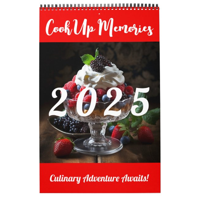 Calendrier créez votre propre recette personnelle 2025 photo (Protection)