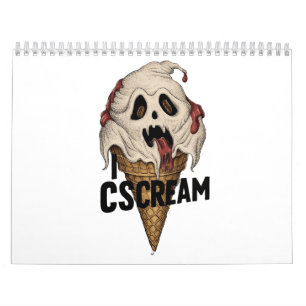 Calendrier Crème glacée fantôme éffrayante "I CSCREAM"