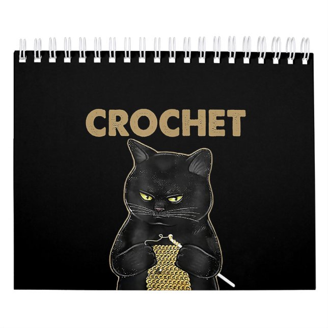 Calendrier Crochet aux chats noirs parce que le meurtre est f (Protection)