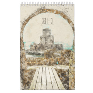 Calendrier Croquis d'images de la Grèce